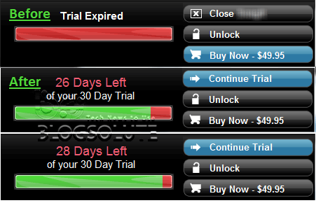 Extend trial software forever machine